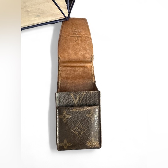 Authentic LOUIS VUITTON Etui Monogram Accessory Case Smoke Cigarette Lipstick - Picture 5 of 6